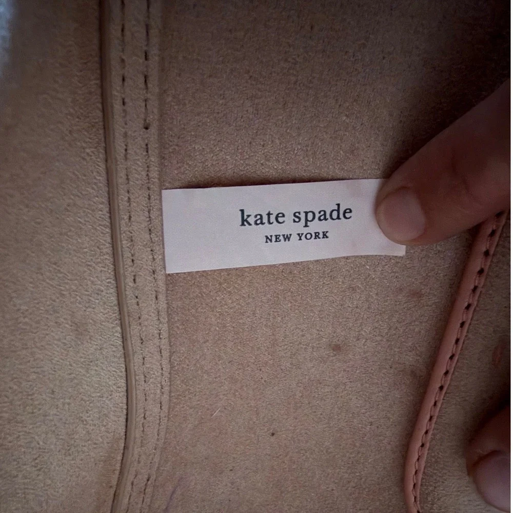 Kate Spade New York Betty Medium Tote Pink Italian Leather Resin Ring Handles
